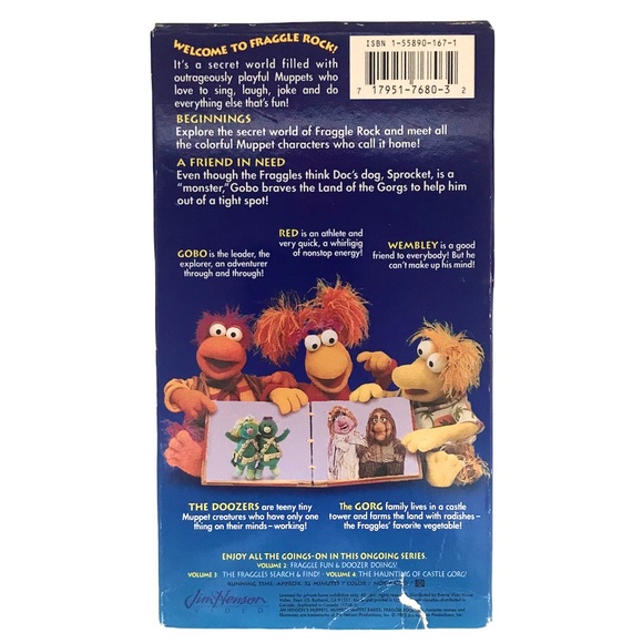 Fraggle Rock with the Muppets Volume 1 Meet The Fraggles! VHS Tape - Picture 4 of 4